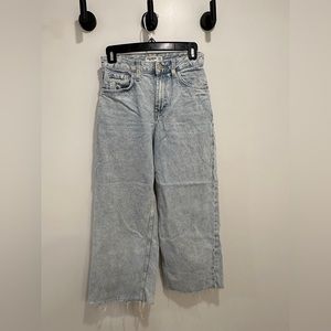 High-rise Culotte Jeans